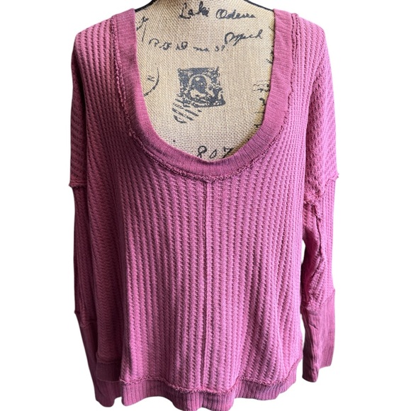 Free People Women’s Cowboy Long Sleeve Magic Thermal Top X-Large - NWT - Picture 1 of 10